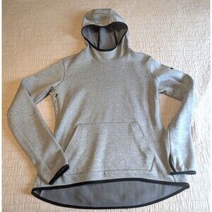 Nike MEDIUM Dri Fit Hoodie Gray light weight pullover Zip Pocket - FLAT SHIPPING